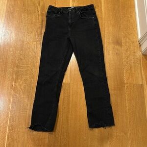 Zara black high rise jeans. Size 8
